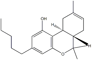 [6aS,(+)]-6aα,7,10,10aβ-Tetrahydro-6,6,9-trimethyl-3-pentyl-6H-dibenzo[b,d]pyran-1-ol,33029-18-4,结构式