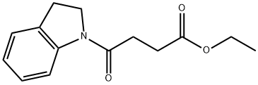 ethyl 4-(2,3-dihydro-1H-indol-1-yl)-4-oxobutanoate,330834-06-5,结构式