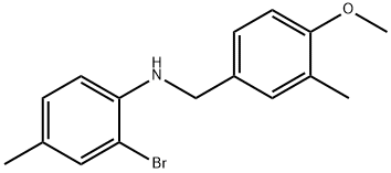 2-bromo-N-(4-methoxy-3-methylbenzyl)-4-methylaniline Structure