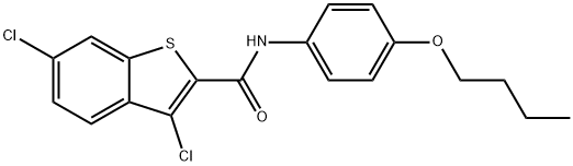 N-(4-butoxyphenyl)-3,6-dichloro-1-benzothiophene-2-carboxamide Structure