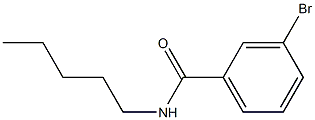 3-bromo-N-pentylbenzamide Structure
