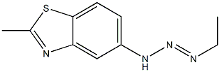 Benzothiazole, 5-(3-ethyl-2-triazeno)-2-methyl- (8CI),33412-91-8,结构式