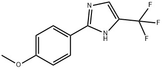 1H-IMidazole, 2-(4-Methoxyphenyl)-5-(trifluoroMethyl)-, 33469-37-3, 结构式