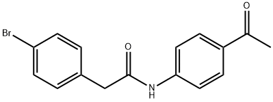 N-(4-acetylphenyl)-2-(4-bromophenyl)acetamide,335398-12-4,结构式
