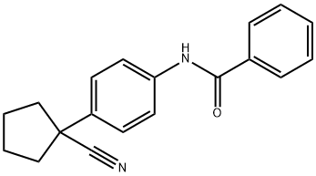 N-[4-(1-cyanocyclopentyl)phenyl]benzamide 化学構造式