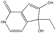 1H-Cyclopenta[c]pyridin-1-one,5-ethyl-2,5-dihydro-5,6-dihydroxy-(9CI) Structure