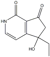 1H-Cyclopenta[c]pyridine-1,7(2H)-dione,5-ethyl-5,6-dihydro-5-hydroxy-(9CI) Struktur