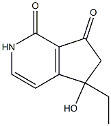 1H-Cyclopenta[c]pyridine-1,7(2H)-dione,5-ethyl-5,6-dihydro-5-hydroxy-(9CI),340268-45-3,结构式