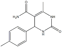 5-Pyrimidinecarboxamide,1,2,3,4-tetrahydro-6-methyl-4-(4-methylphenyl)-2-oxo-(9CI) 结构式