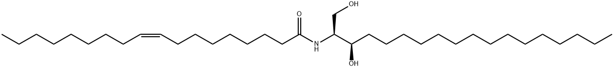 N-OLEOYL-D-ERYTHRO-SPHINGANINE;C18:1 DIHYDROCERAMIDE (D18:0/18:1(9Z)), 34227-83-3, 结构式