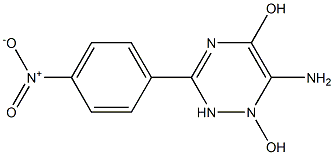 1,2,4-Triazin-5-ol,6-amino-1,2-dihydro-1-hydroxy-3-(4-nitrophenyl)-(9CI) Struktur