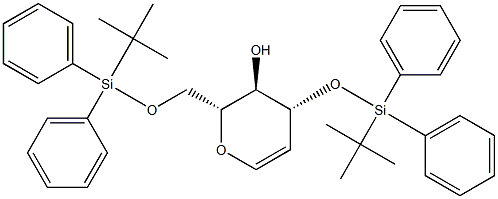 3,6-二-O-(叔丁基二苯基甲硅烷基)-D-半乳醛,344303-60-2,结构式