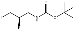 (R)-叔-丁基 (2-氟-3-碘丙基)氨基甲酯, 344413-81-6, 结构式