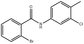 2-bromo-N-(3-chloro-4-methylphenyl)benzamide Structure