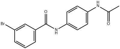 N-[4-(acetylamino)phenyl]-3-bromobenzamide Struktur