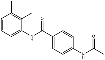 4-(acetylamino)-N-(2,3-dimethylphenyl)benzamide,348613-74-1,结构式