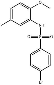 4-bromo-N-(2-methoxy-5-methylphenyl)-benzenesulfonamide（WS203352） Structure