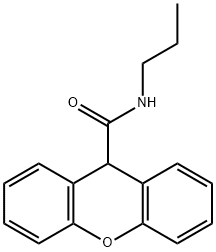 N-propyl-9H-xanthene-9-carboxamide 化学構造式