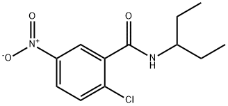 2-chloro-5-nitro-N-(pentan-3-yl)benzamide Structure