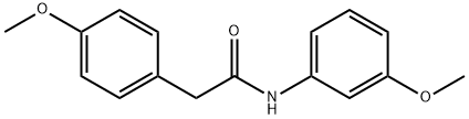 N-(3-methoxyphenyl)-2-(4-methoxyphenyl)acetamide,349621-35-8,结构式