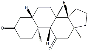 5α-андростан-3,11-дион структура