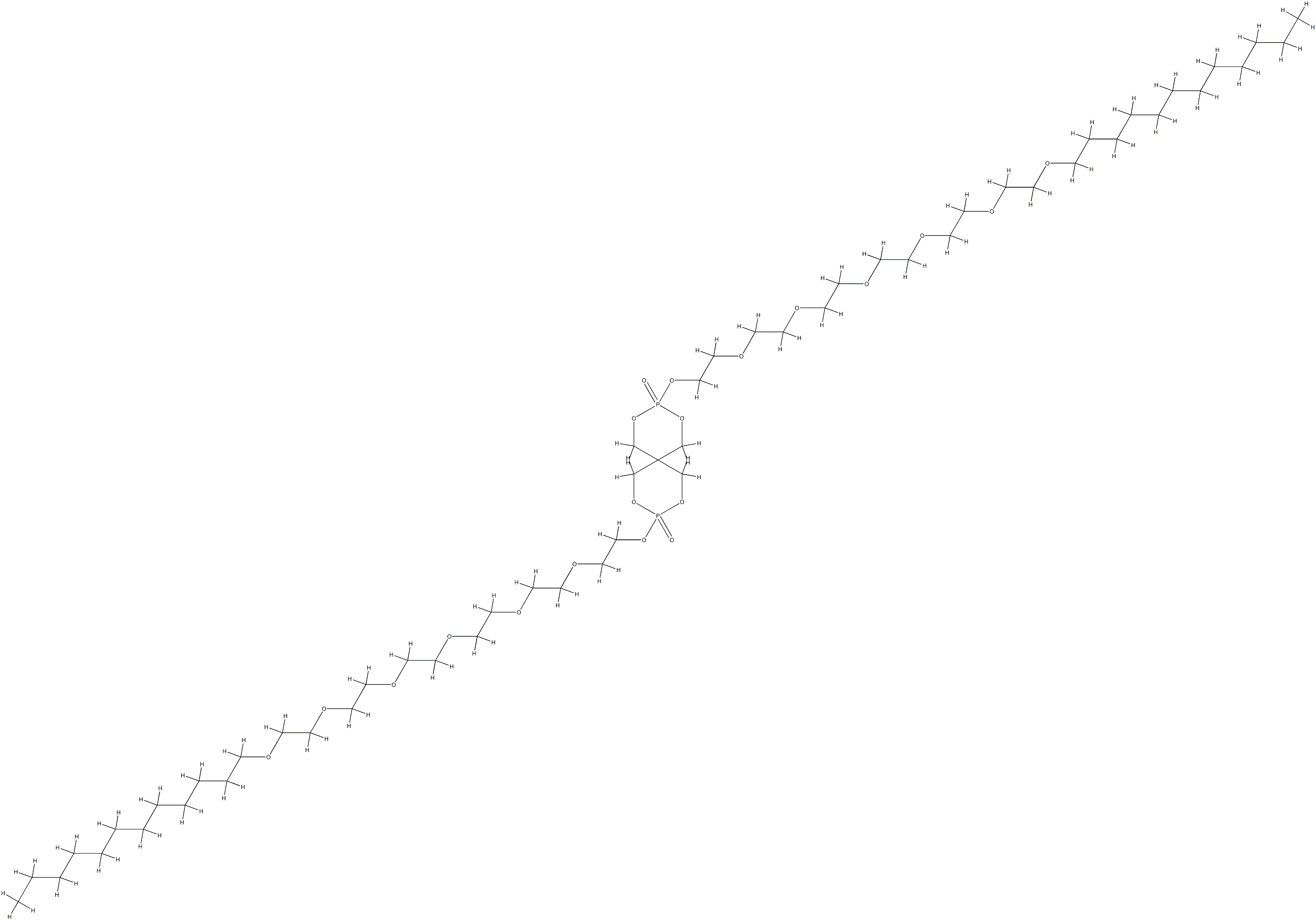 phosphoric acid, ester with 3,6,9,12,15,18-hexaoxatriacontan-1-ol, cyclic diester with pentaerythritol 结构式