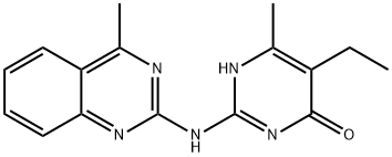 5-ethyl-6-methyl-2-[(4-methylquinazolin-2-yl)amino]pyrimidin-4-ol,351423-92-2,结构式