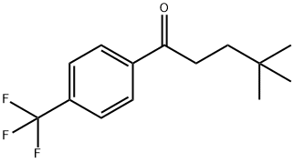 4,4-diMethyl-1-(4-(trifluoroMethyl)phenyl)pentan-1-one Struktur