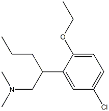 5-Chloro-2-ethoxy-N,N-dimethyl-β-propylbenzeneethanamine Struktur