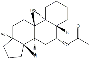 6β-Acetoxy-5α-androstane Struktur