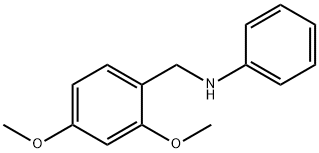 N-[(2,4-dimethoxyphenyl)methyl]aniline Structure