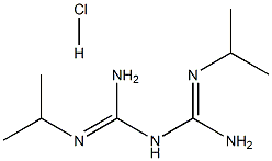 プログアニル関連化合物D (1,5-ビス(1-メチルエチル)ビグアニド塩酸塩) 化学構造式