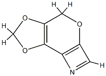 4H-1,3-Dioxolo[4,5]pyrano[3,2-b]azete  (9CI) 化学構造式