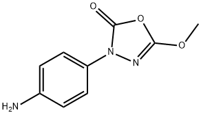 3-(对氨基苯基)-5-甲氧基-1,3,4-恶二唑-2(3H)-酮,359714-40-2,结构式