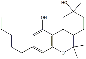 9-hydroxyhexahydrocannabinol 结构式