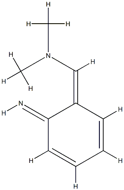 Methanamine, 1-(6-imino-2,4-cyclohexadien-1-ylidene)-N,N-dimethyl-, (1Z)- Struktur