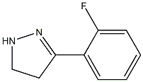 1H-Pyrazole,3-(2-fluorophenyl)-4,5-dihydro-(9CI) 化学構造式