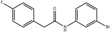 N-(3-bromophenyl)-2-(4-fluorophenyl)acetamide Structure