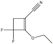 1-Cyclobutene-1-carbonitrile,2-ethoxy-3,3-difluoro-(9CI) 结构式