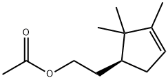 (S)-2,2,3-trimethylcyclopent-3-ene-1-ethyl acetate Struktur