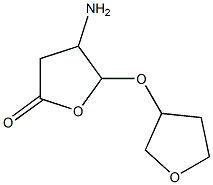 2(3H)-Furanone,4-aminodihydro-5-[(tetrahydro-3-furanyl)oxy]-(9CI) Struktur