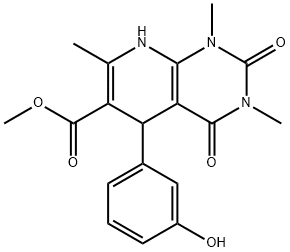 methyl 5-(3-hydroxyphenyl)-1,3,7-trimethyl-2,4-dioxo-1,2,3,4,5,8-hexahydropyrido[2,3-d]pyrimidine-6-carboxylate|