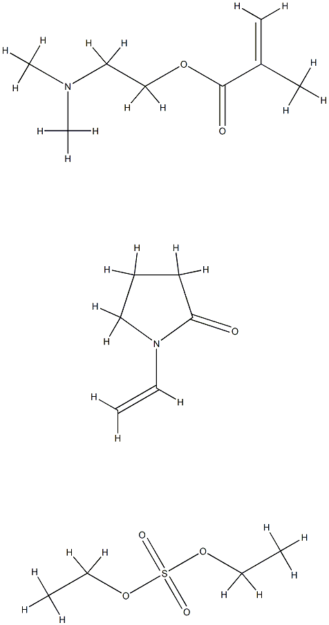 vinylpyrrolidone/ dimethylaminoethylmethacrylate, quatnd. Structure