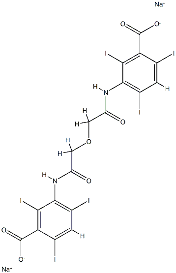 ioglycamic acid sodium salt Struktur