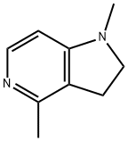 1H-Pyrrolo[3,2-c]pyridine,2,3-dihydro-1,4-dimethyl-(9CI) Structure