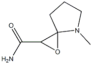 1-Oxa-4-azaspiro[2.4]heptane-2-carboxamide,4-methyl-(9CI) Struktur
