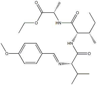 N-[(4-Methoxyphenyl)methylene]-L-Val-L-Ile-L-Ala-OEt|