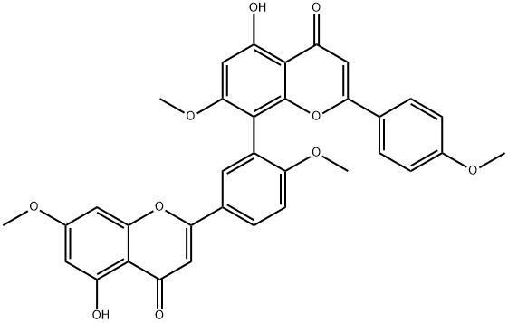 7''-O-Methylsciadopitysin|穗花杉双黄酮 7,4',7'',4'''-四甲基醚