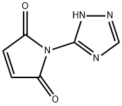 1H-Pyrrole-2,5-dione, 1- (1H-1,2,4-triazol-3-yl)- 化学構造式