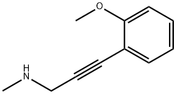 2-Propyn-1-amine,3-(2-methoxyphenyl)-N-methyl-(9CI) 结构式